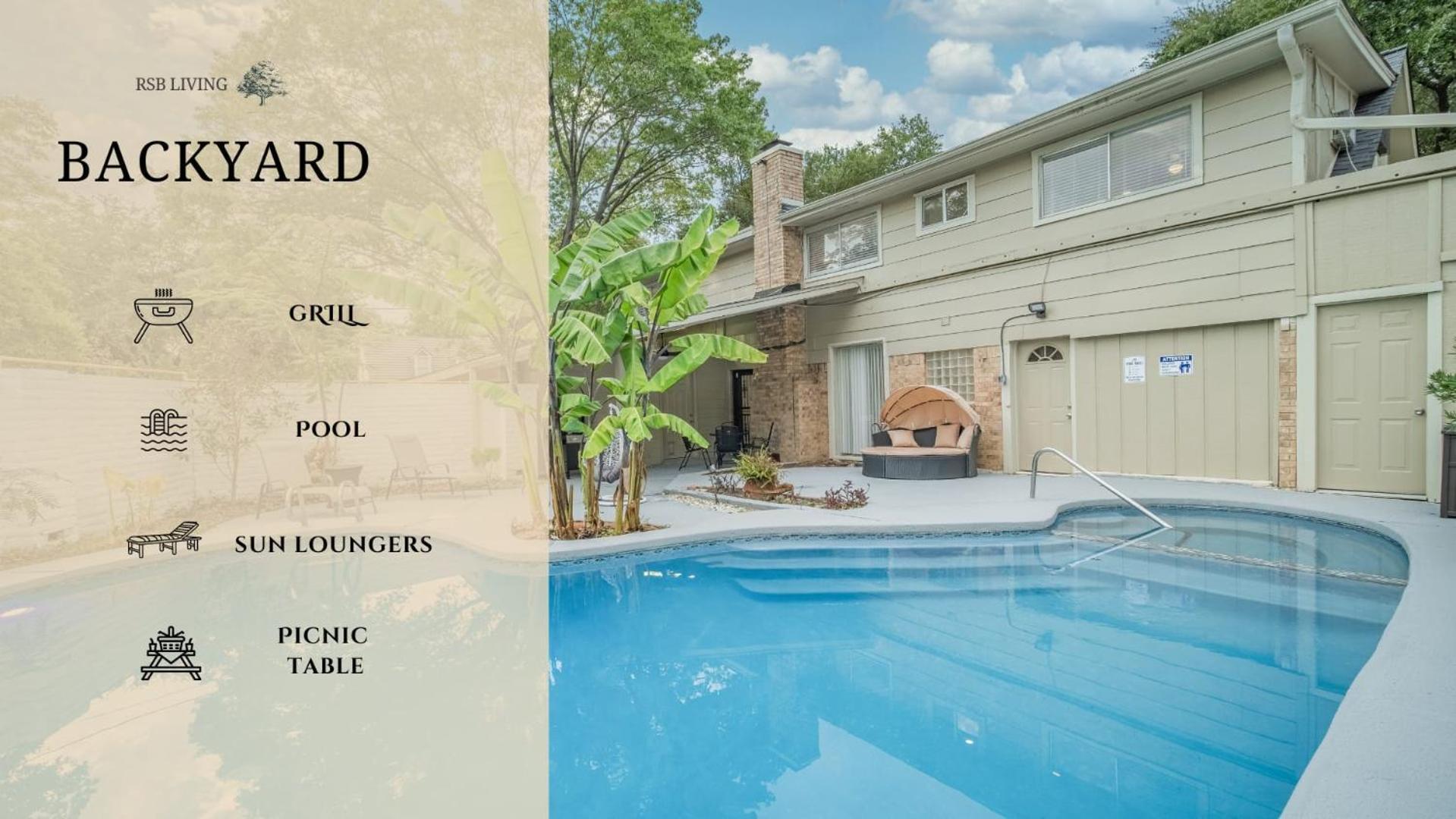 Stunning 5Br 2Ba Holiday Home With Private Pool And Cinema Dallas Esterno foto